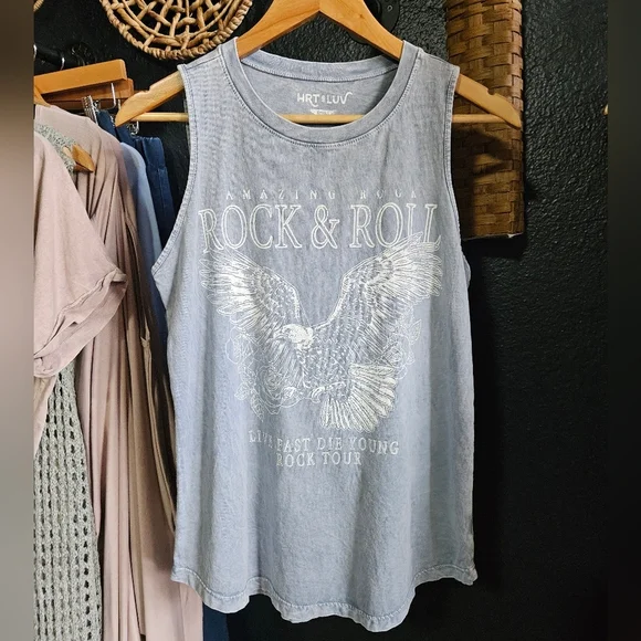 Rock & Roll graphic tank top - Picture 2 of 2